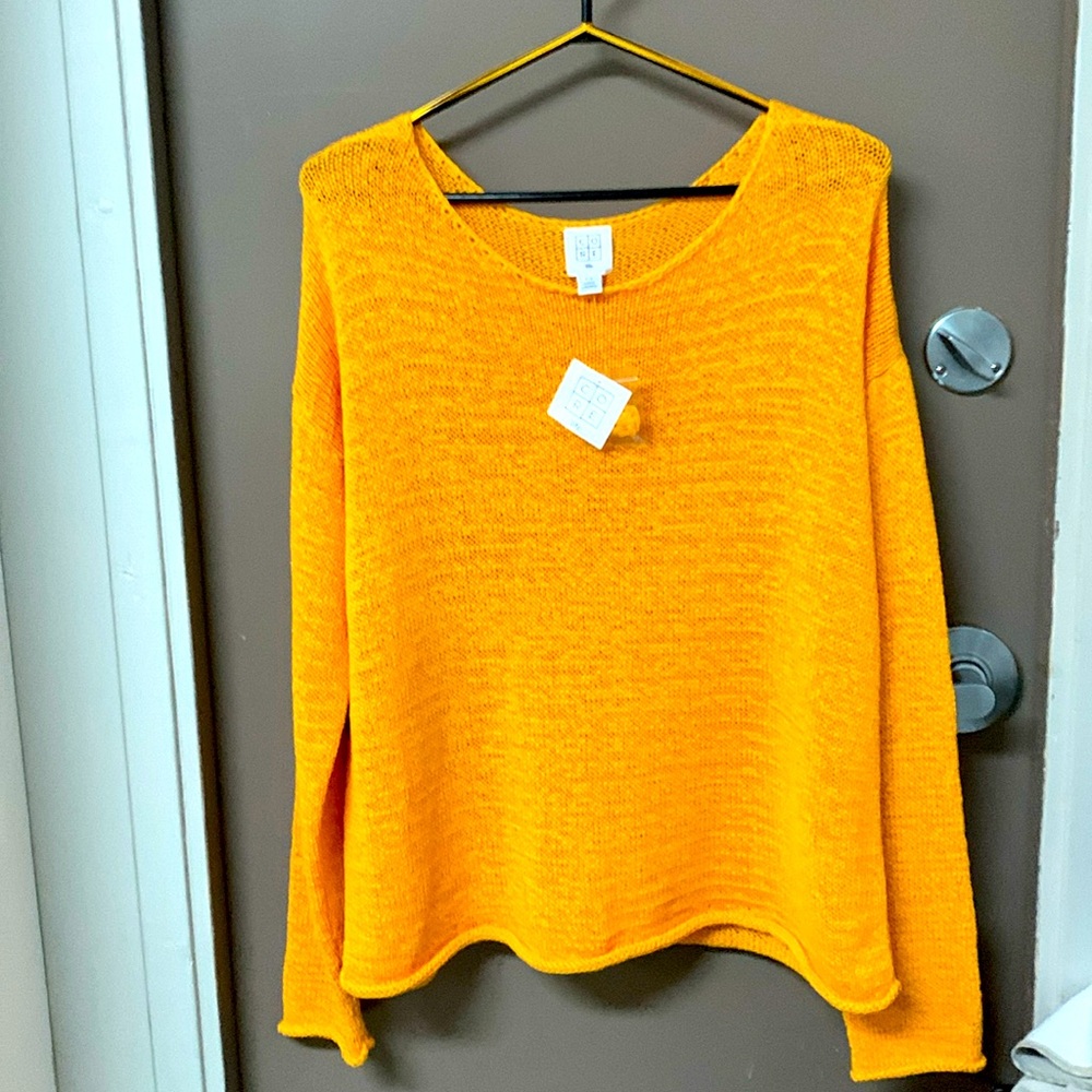 Core life size large ladies cotton mango lightweight sweater .. Brand new